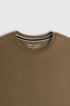 Teddy Smith Sweat col rond S-NARK RC MOKA BEIGE MOKABEIGE Sale