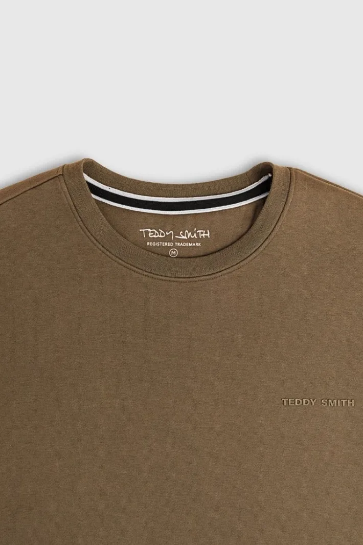 Teddy Smith Sweat col rond S-NARK RC MOKA BEIGE MOKABEIGE Sale