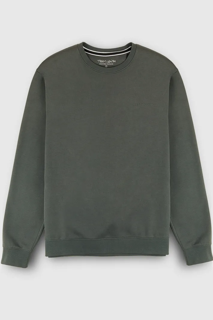Teddy Smith Sweat col rond S-NARK RC VINTAGE KAKI VINTAGEKAKI Store