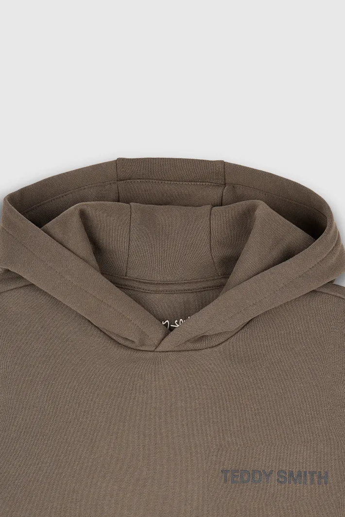 Teddy Smith Sweat molleton avec capuche REQUIRED HOOD KAKI BELUGA KAKIBELUGA Sale