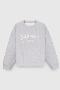 Teddy Smith Sweat S-CALI GRIS CHINE GRISCHINE Discount