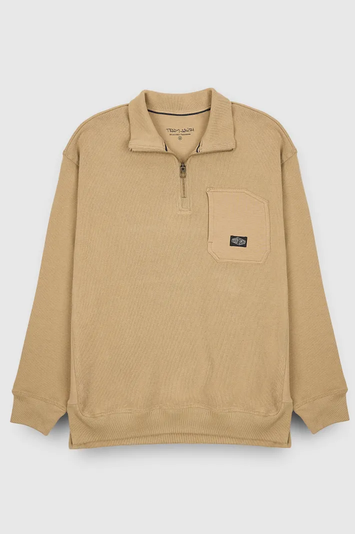 Teddy Smith Sweat S-ERKY WORKER BEIGE WORKERBEIGE Best Sale