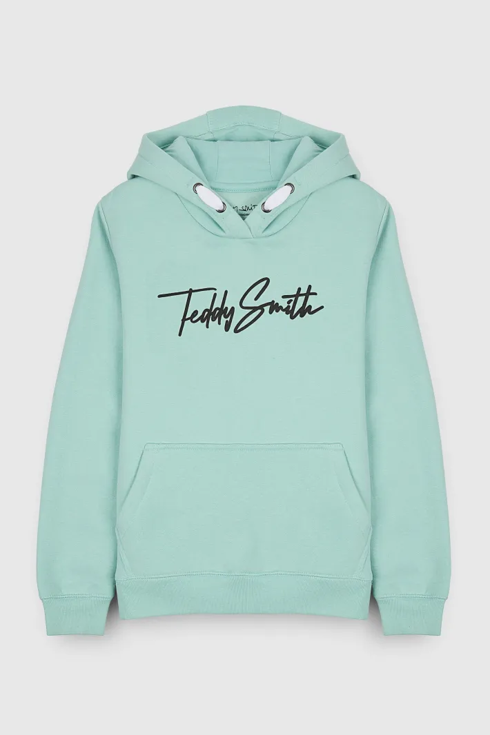 Teddy Smith Sweat S-EVAN HOODY JR PASTEL TURQUOISE PASTELTURQUOISE Fashion