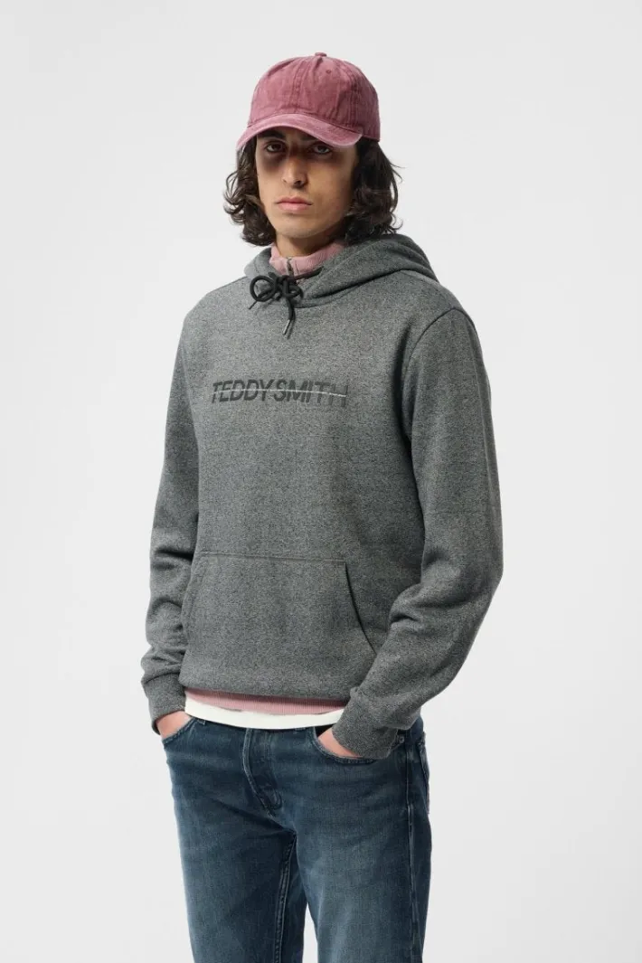 Teddy Smith Sweat S-OSBORN HOODY MELANGE BLACK Best