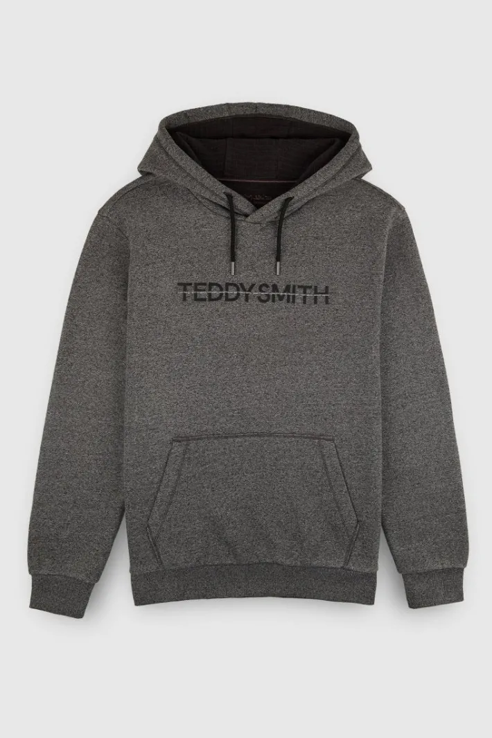 Teddy Smith Sweat S-OSBORN HOODY MELANGE BLACK Best