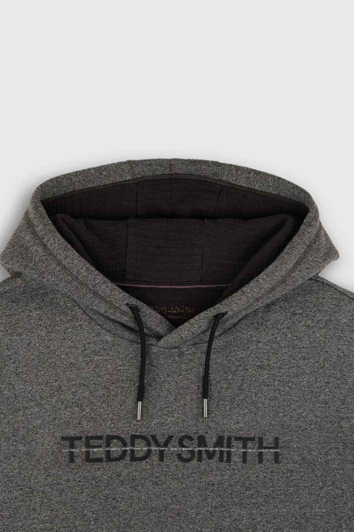 Teddy Smith Sweat S-OSBORN HOODY MELANGE BLACK Best
