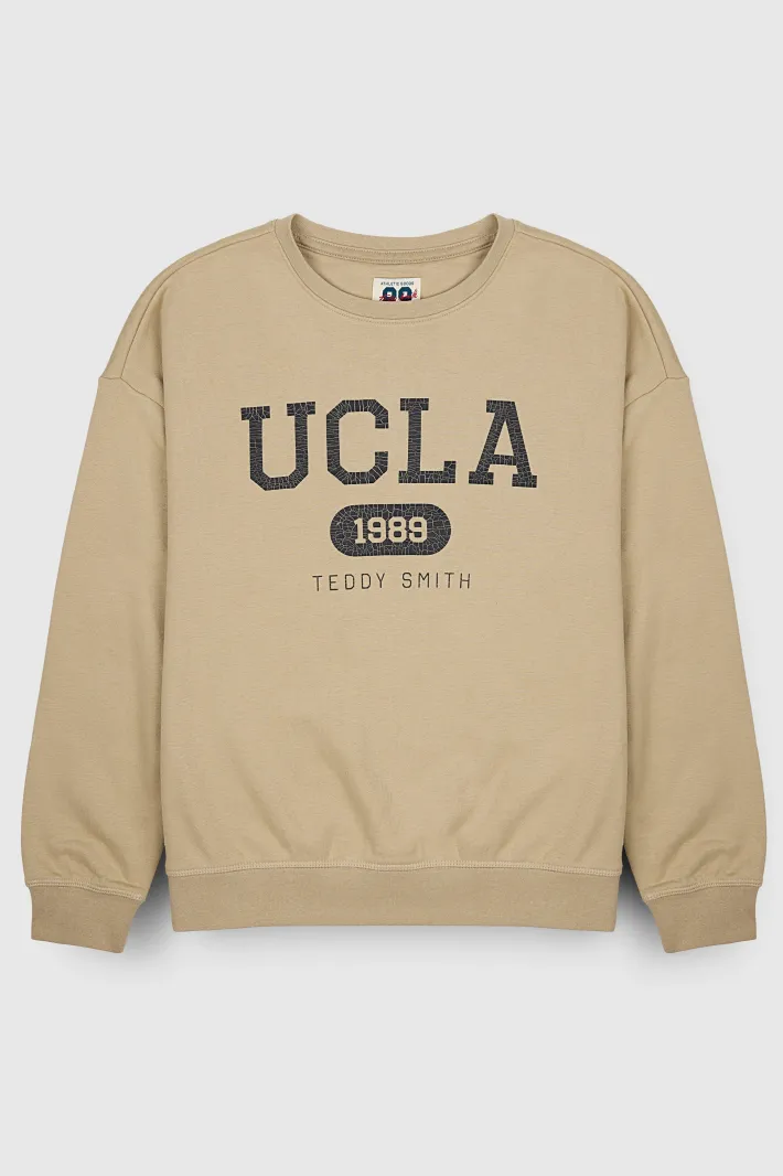 Teddy Smith Sweat S-UCLA RC JR BEIGE Hot