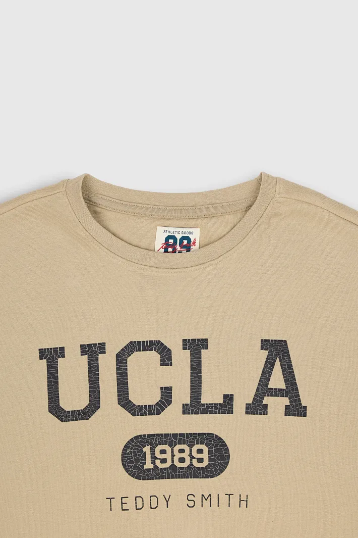 Teddy Smith Sweat S-UCLA RC JR BEIGE Hot