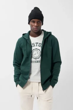Teddy Smith Sweat zippé à capuche GICLASS LITTLE VERT SCARABE VERTSCARABE Clearance