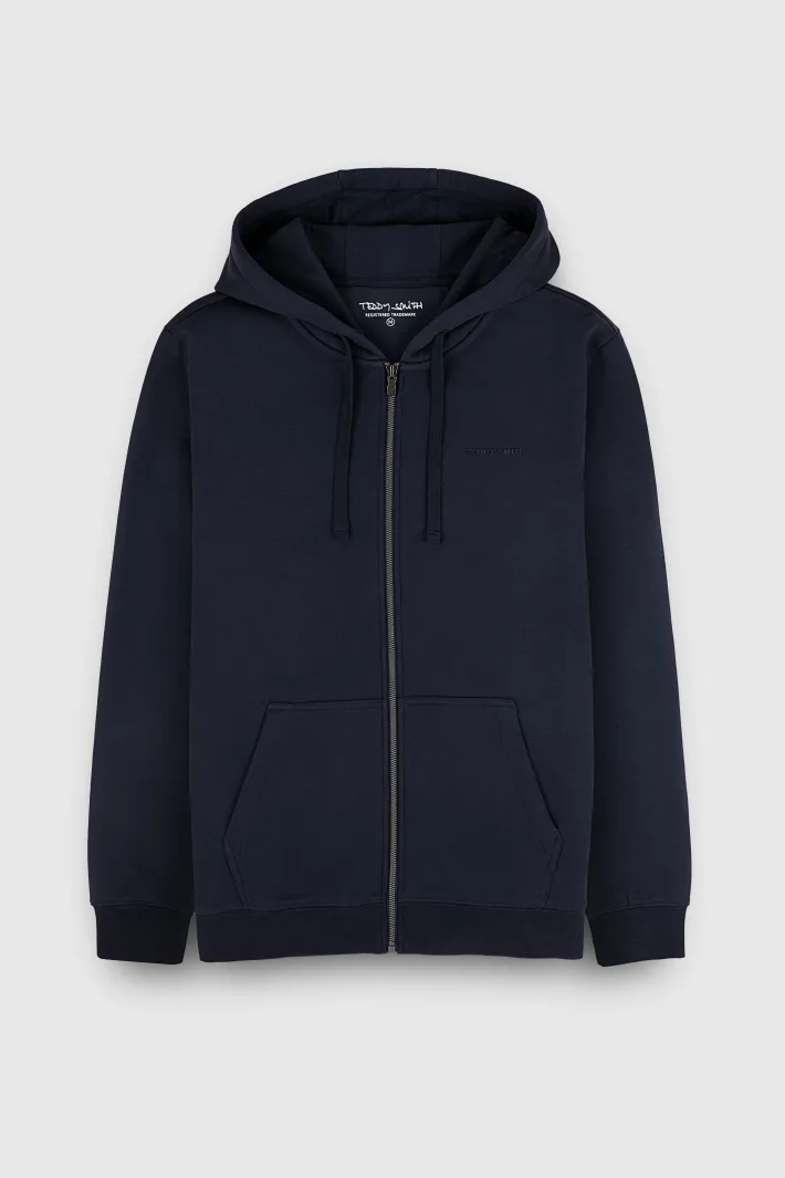 Teddy Smith Sweat zippé à capuche GICLASS LITTLE TOTAL NAVY TOTALNAVY Hot