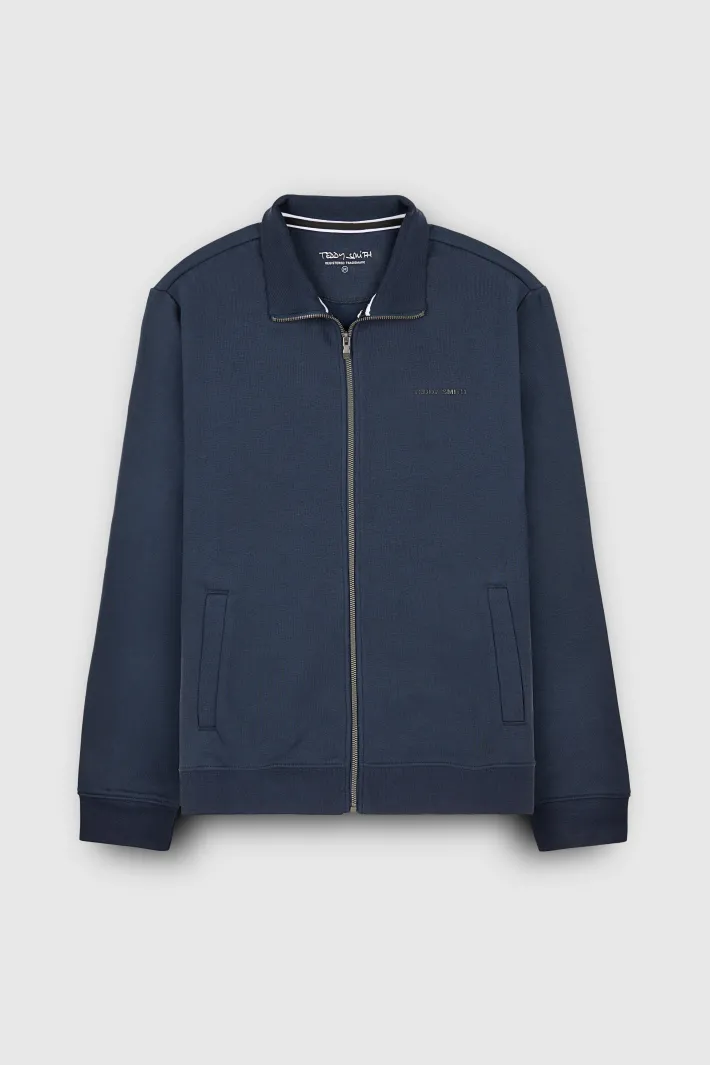 Teddy Smith Sweat zippé col montant G-NARKUS ZIP TOTAL NAVY TOTALNAVY Discount