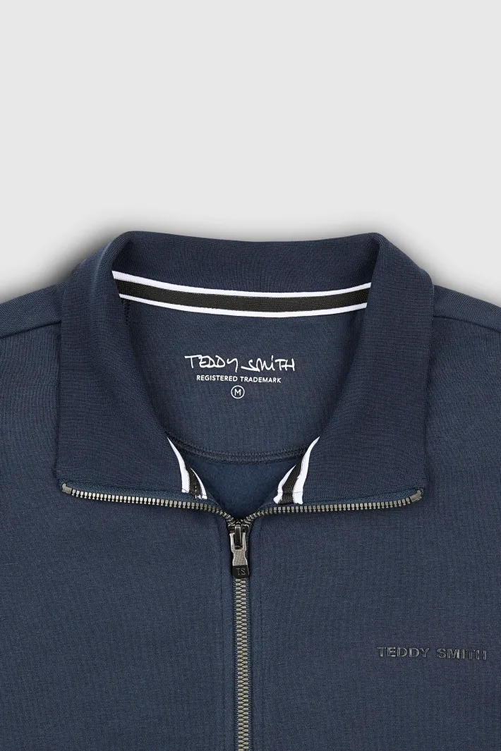 Teddy Smith Sweat zippé col montant G-NARKUS ZIP TOTAL NAVY TOTALNAVY Discount