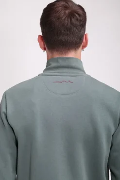 Teddy Smith Sweat zippé col montant G-NARKUS ZIP VINTAGE KAKI VINTAGEKAKI Flash Sale
