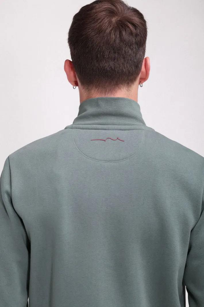Teddy Smith Sweat zippé col montant G-NARKUS ZIP VINTAGE KAKI VINTAGEKAKI Flash Sale