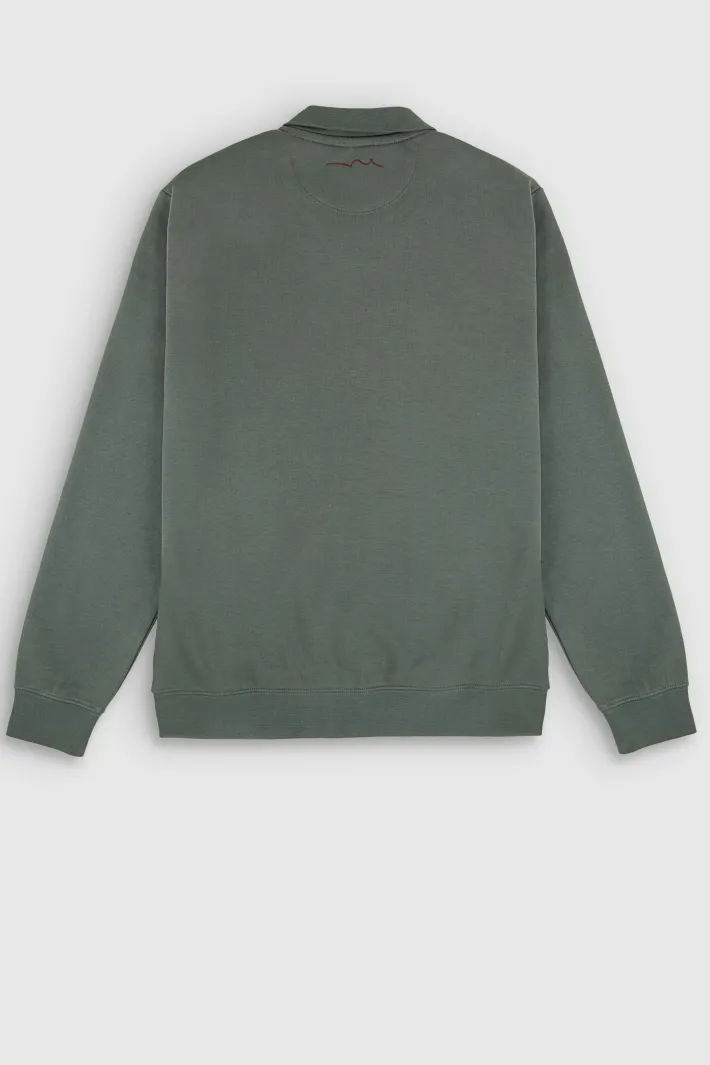 Teddy Smith Sweat zippé col montant G-NARKUS ZIP VINTAGE KAKI VINTAGEKAKI Flash Sale