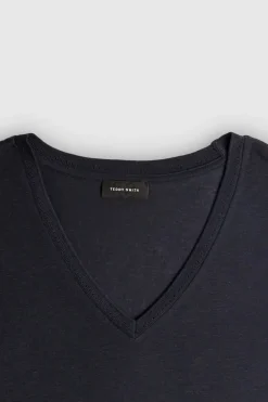 Teddy Smith Top col V T-POETI DARK NAVY DARKNAVY Discount