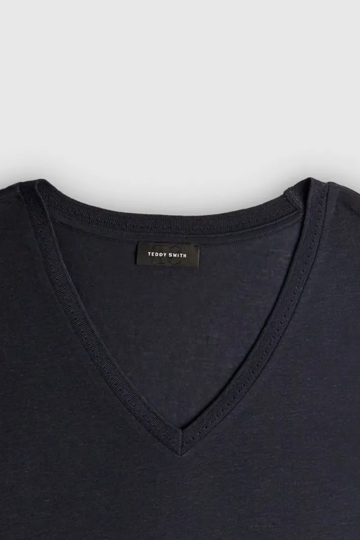 Teddy Smith Top col V T-POETI DARK NAVY DARKNAVY Discount