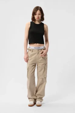 Teddy Smith Top sans manches DEB US RIB NOIR Clearance