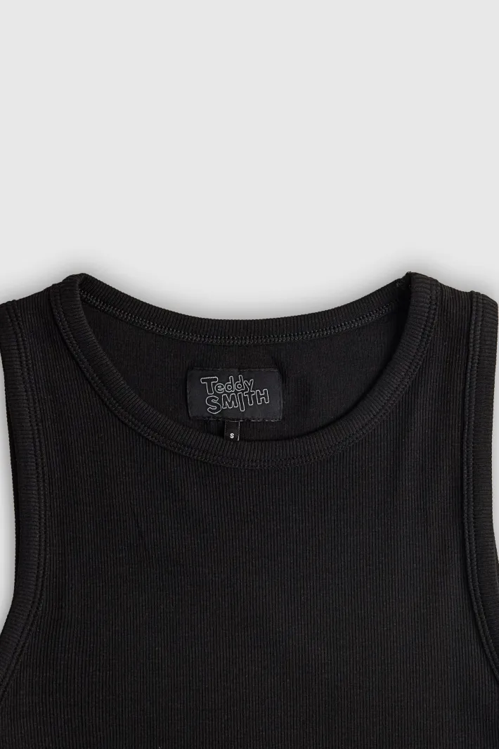 Teddy Smith Top sans manches DEB US RIB NOIR Clearance