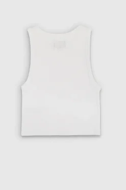 Teddy Smith Top sans manches DEB US RIB BLANC New