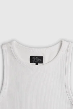 Teddy Smith Top sans manches DEB US RIB BLANC New