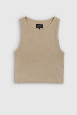 Teddy Smith Top sans manches DEB US RIB BEIGE Cheap