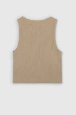 Teddy Smith Top sans manches DEB US RIB BEIGE Cheap