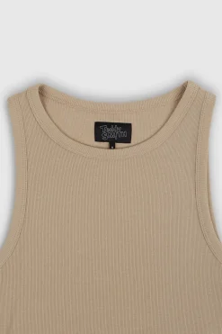 Teddy Smith Top sans manches DEB US RIB BEIGE Cheap