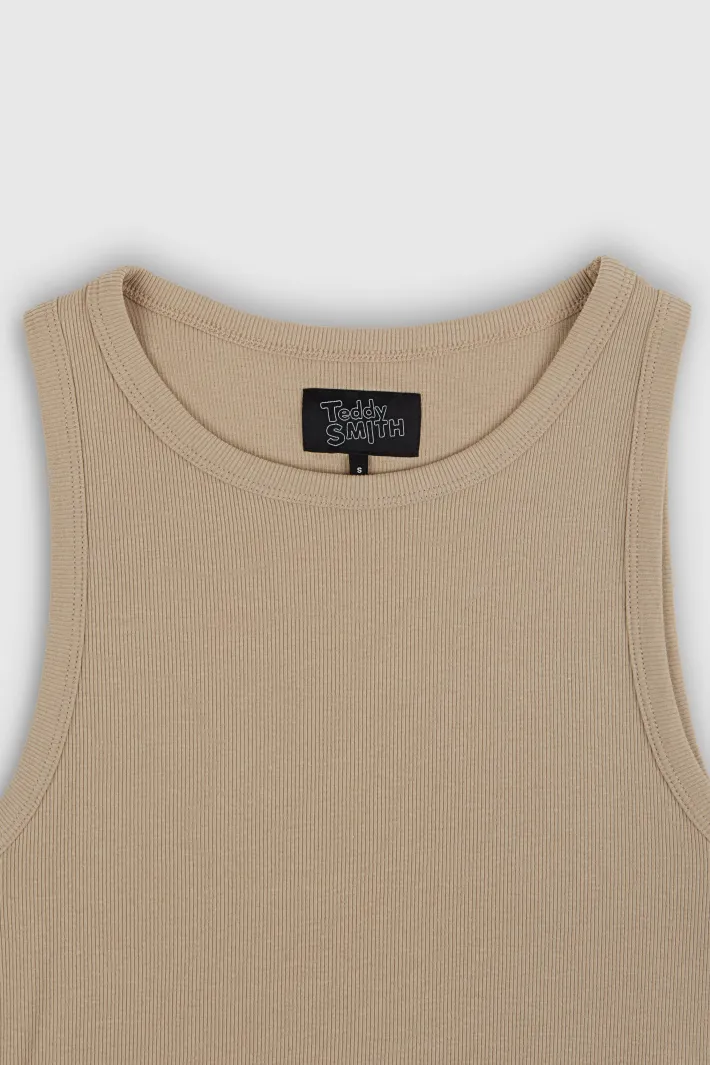 Teddy Smith Top sans manches DEB US RIB BEIGE Cheap
