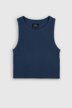 Teddy Smith Top sans manches DEB US RIB BLUE INK BLUEINK Outlet