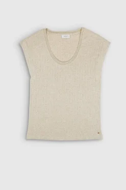 Teddy Smith Top T-ANJA BEIGE ARGILE Discount