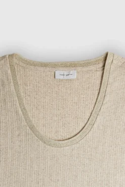 Teddy Smith Top T-ANJA BEIGE ARGILE Discount