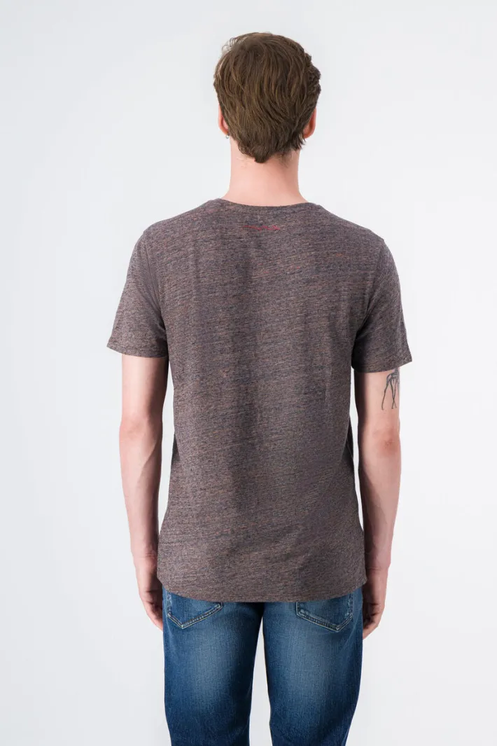 Teddy Smith T-shirt chiné col rond T-NARK MELANGE BLACK MELANGEBLACK Cheap
