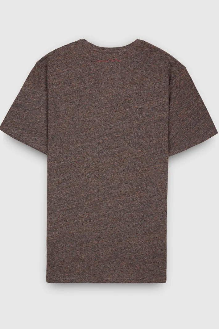 Teddy Smith T-shirt chiné col rond T-NARK MELANGE BLACK MELANGEBLACK Cheap