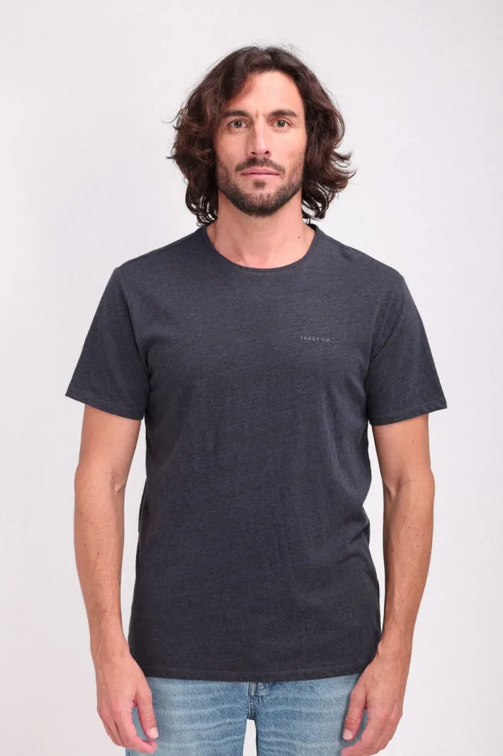 Teddy Smith T-shirt chiné col rond T-NARK UNION NAVY CHINE UNIONNAVYCHINE Shop