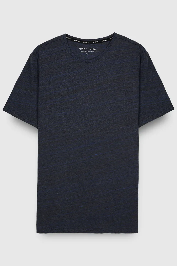 Teddy Smith T-shirt chiné col rond T-NARK UNION NAVY CHINE UNIONNAVYCHINE Shop