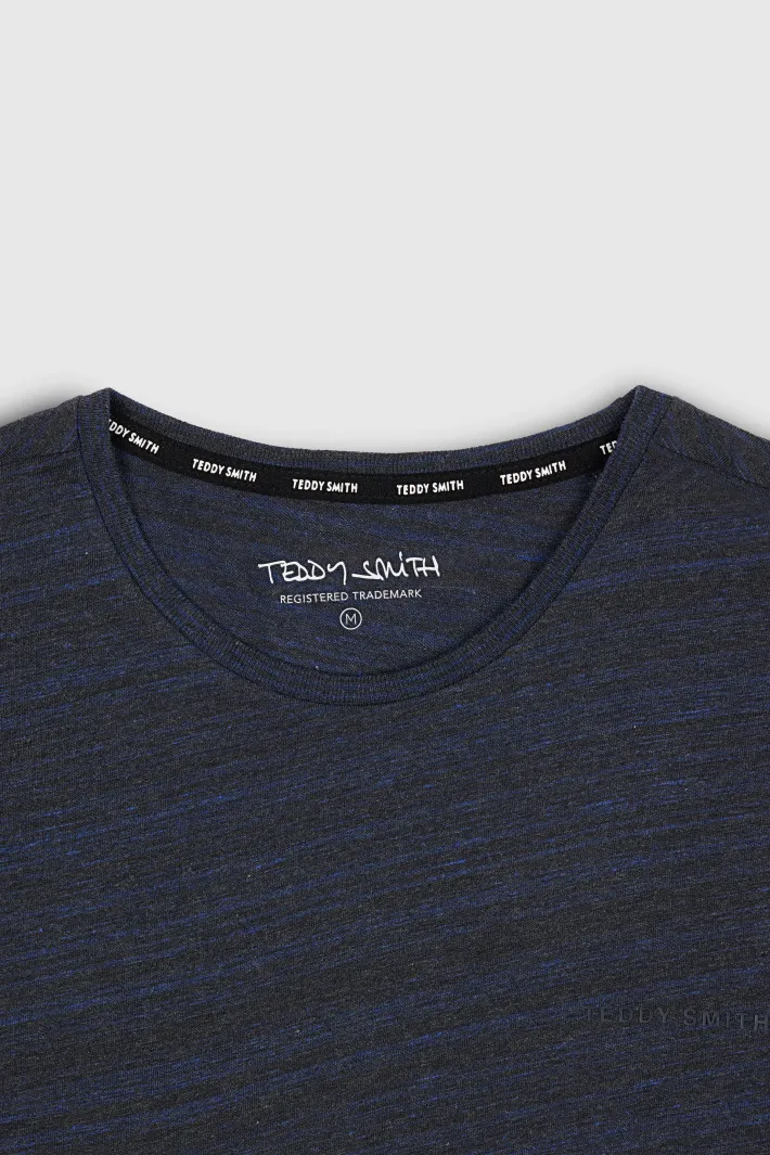 Teddy Smith T-shirt chiné col rond T-NARK UNION NAVY CHINE UNIONNAVYCHINE Shop