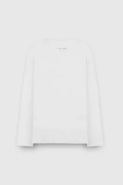 Teddy Smith T-shirt col rond EVAN ML JR  BLANC Discount