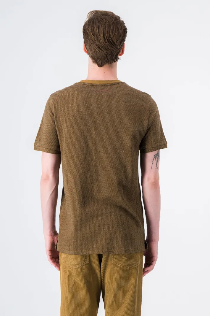 Teddy Smith T-shirt col rond jacquard JAMES MC TABACCO Best