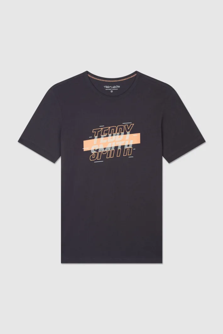 Teddy Smith T-shirt col rond JAVIER MC UNION NAVY UNIONNAVY Clearance