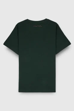 Teddy Smith T-shirt col rond manches courtes T-EVAN MC JR VERT SCARABE VERTSCARABE New