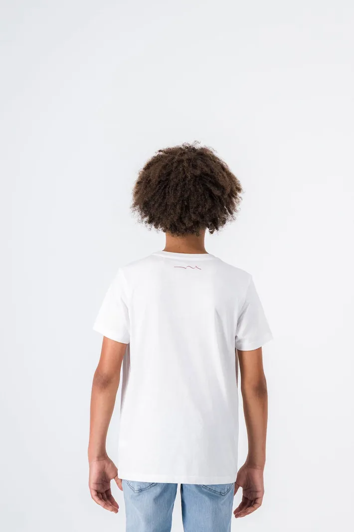 Teddy Smith T-shirt col rond manches courtes T-NARK MC JR BLANC Hot
