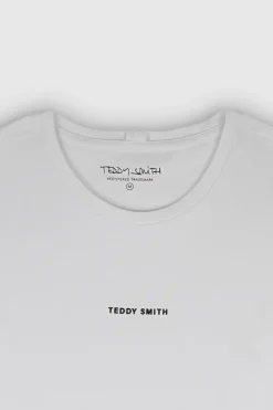 Teddy Smith T-shirt col rond manches courtes T-SOY 2 MC BLANC Store