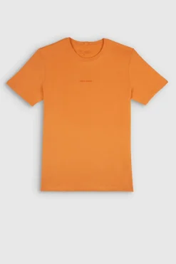 Teddy Smith T-shirt col rond manches courtes T-SOY 2 MC SWEET ABRICOT SWEETABRICOT Best Sale
