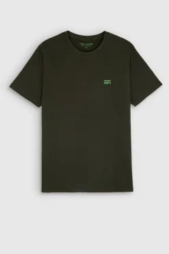 Teddy Smith T-shirt col rond manches courtes THE TEE 1 MC DEEP KAKI DEEPKAKI Clearance