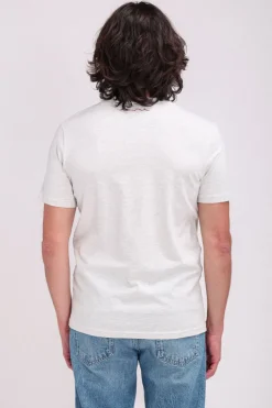 Teddy Smith T-shirt col rond manches courtes T-GORDON MC BLANC IVOIRE CHINE BLANCIVOIRECHINE Flash Sale
