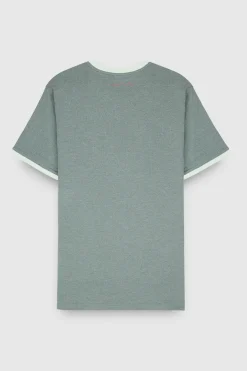 Teddy Smith T-shirt col rond manches courtes THE TEE 2 R VINTAGE KAKI CHINE VINTAGEKAKICHINE Cheap
