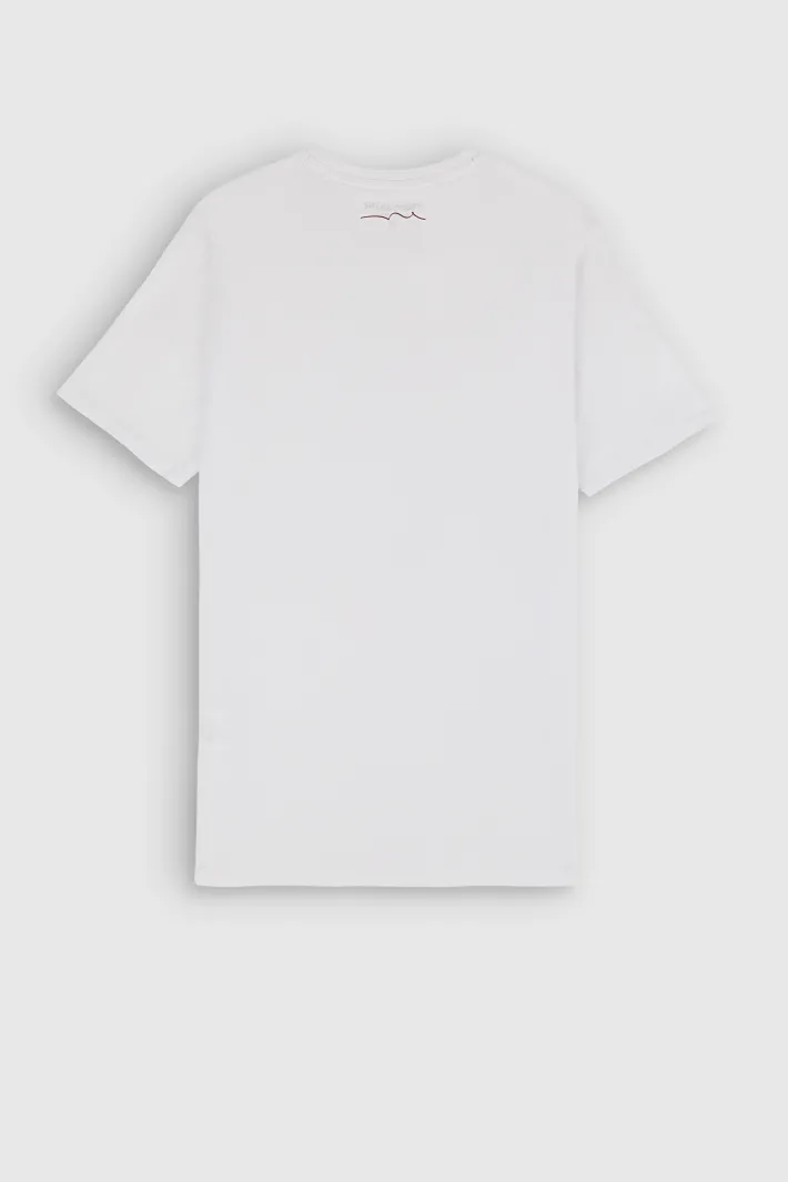 Teddy Smith T-shirt col rond manches courtes THE TEE 1 BLANC Best