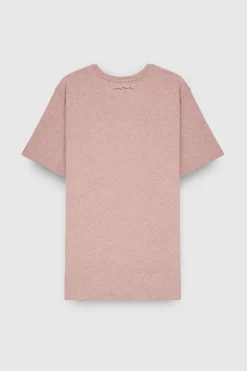 Teddy Smith T-shirt col rond manches courtes T-NARK CHINE MC WOOD ROSE CHINE WOODROSECHINE Outlet