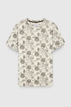 Teddy Smith T-shirt col rond manches courtes T-ANTONE MC MIDDLE WHITE/PRINT 1 Best